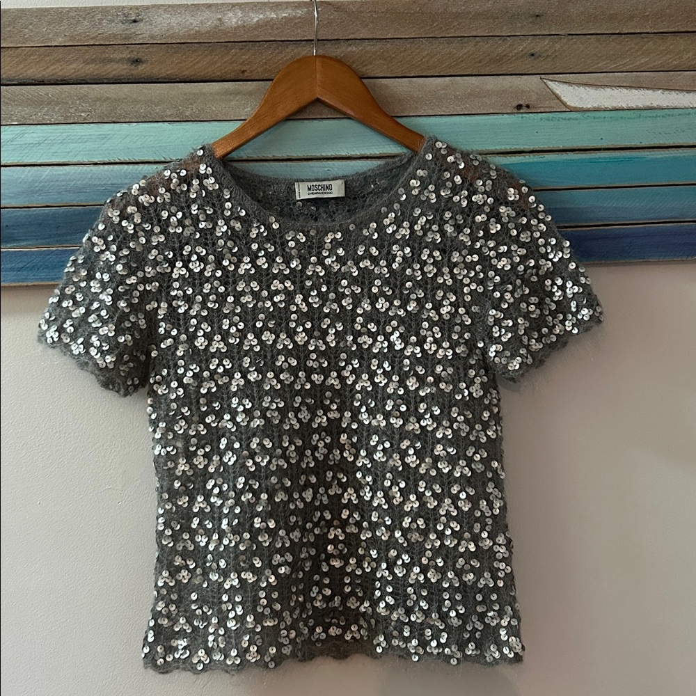 Moschino Mohair Sequined Top - Picture 6 of 6